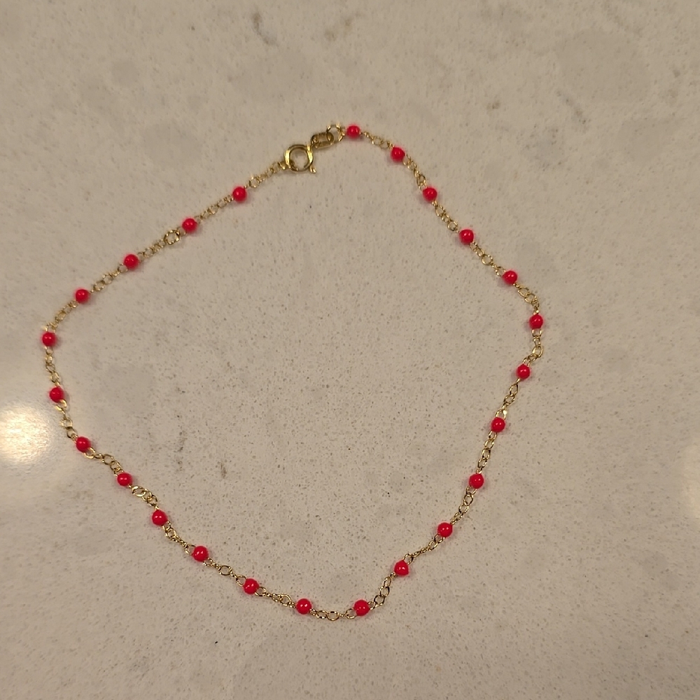 14k gold anklet brand new never worn